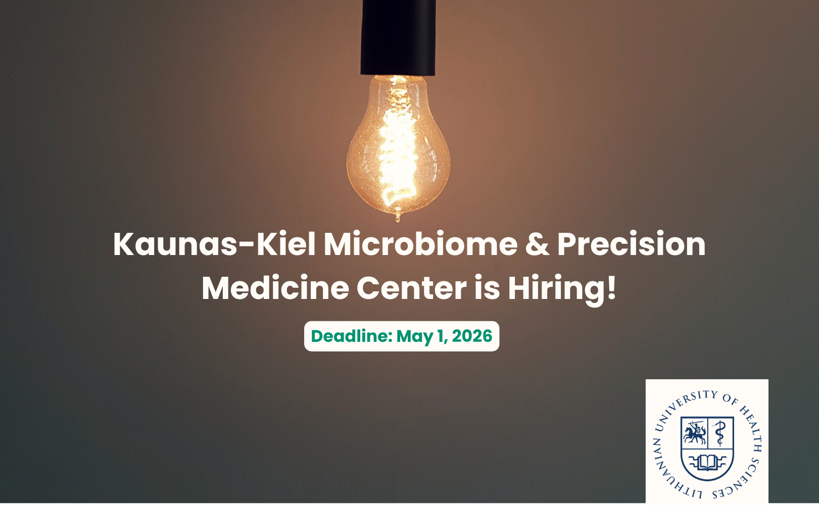 Kaunas-Kiel Microbiome & Precision Medicine Center is Hiring!
