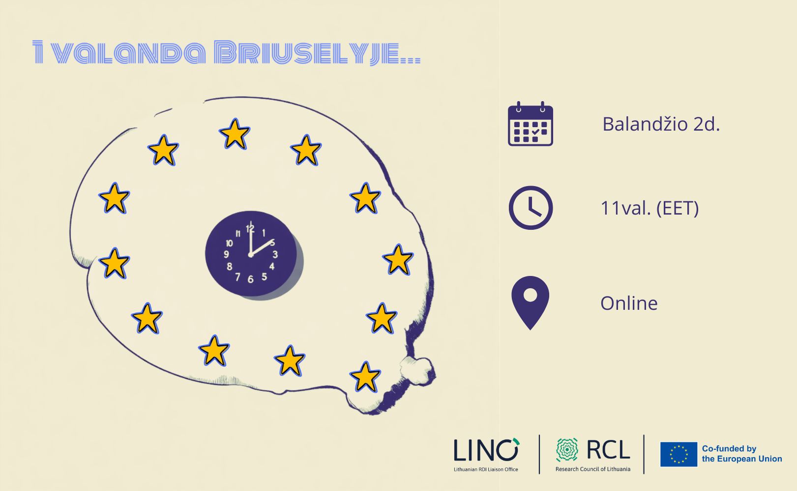 Valanda Briuselyje, balandis 2026