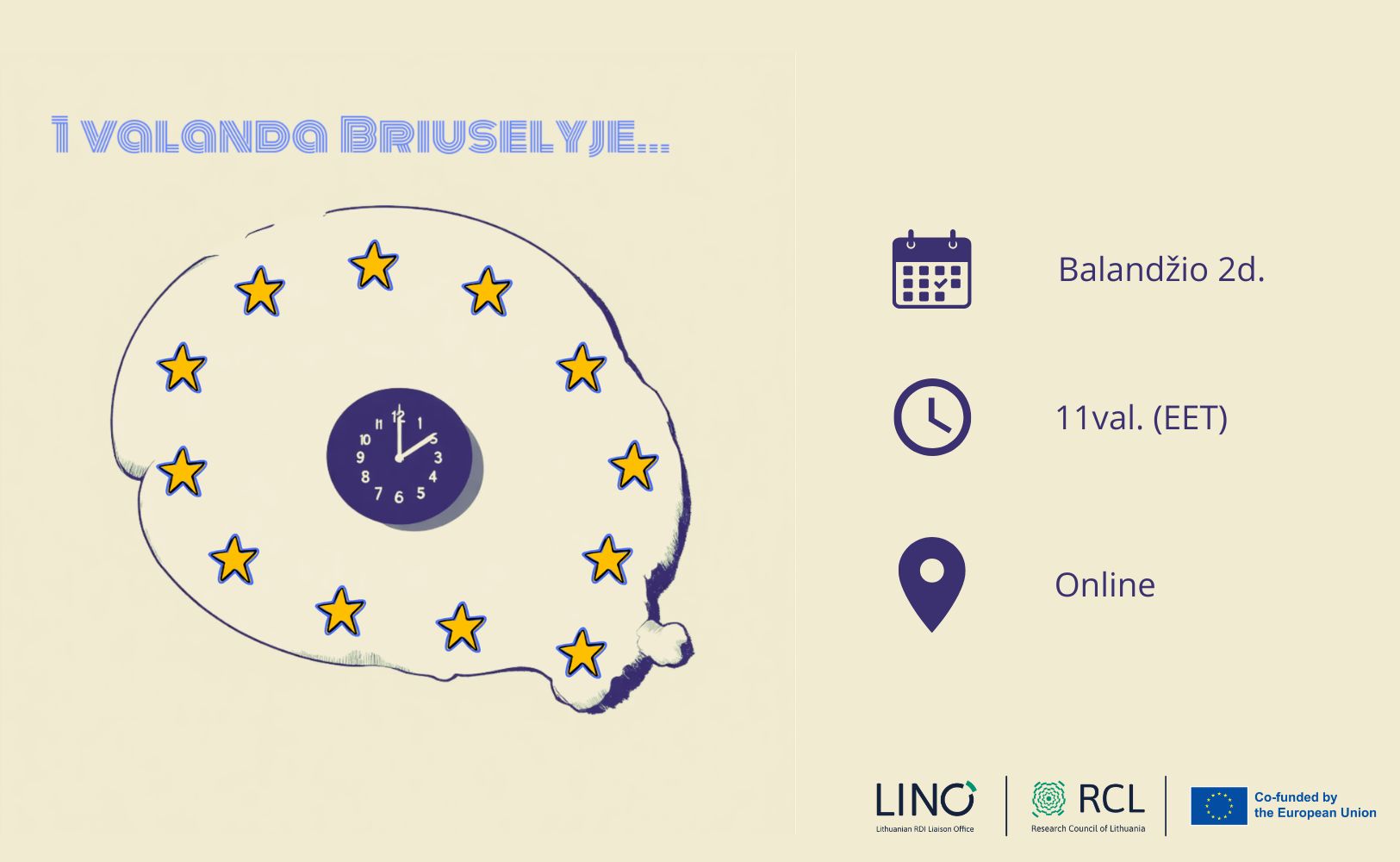 Valanda Briuselyje, balandis 2026